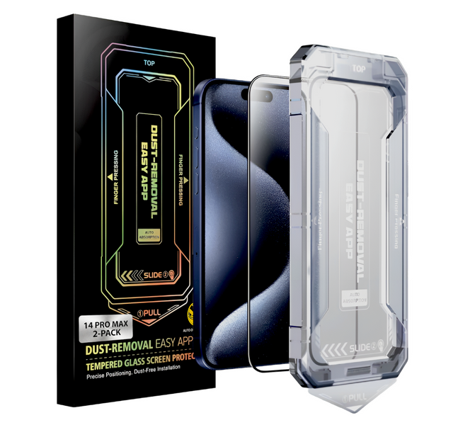 2x Szkło Ochronne 9H do iPhone 14 Pro Max Aplikator Łatwy Montaż Szybka