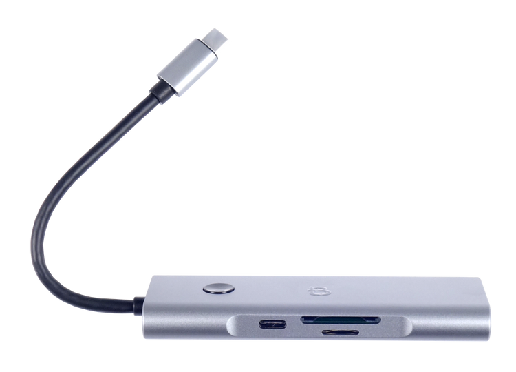 Stacja Dokująca 9w1 HUB USB 3.0 HDMI Power Delivery 100W 4K 60Hz Przycisk