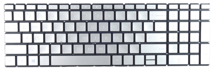 Klawiatura do laptopa HP 15-DA 15-DB 15-DW Srebrna LED QWERTY US