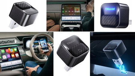 Adapter do Apple CarPlay Android Auto WiFI 6 BT 5.4 Ottocast Mini Core