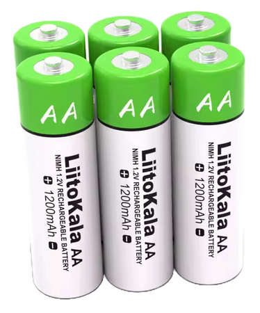 Akumulator akumulatorki Baterie LiitoKala AA R6 1.2V 1200mAh Ni-MH 4 szt.