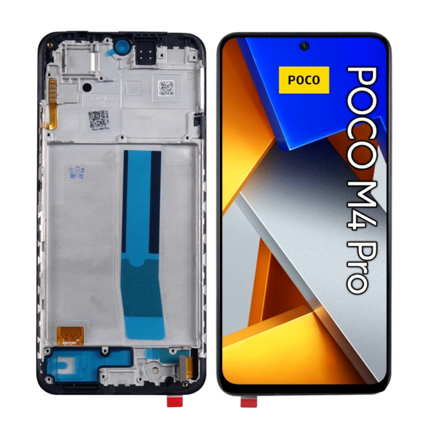 Wyświetlacz Ekran dotykowy OLED do Xiaomi Poco M4 Pro 4G Ramka Czarna