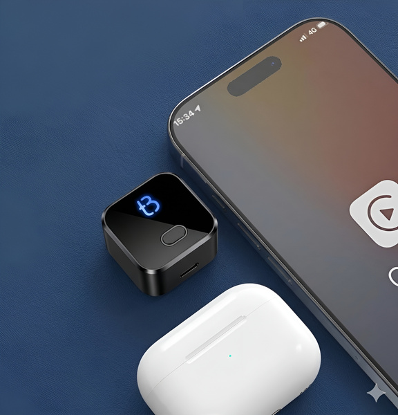 Bezprzewodowy Adapter Tradebit TB CUBE PRO BT 5.4 WiFi 6 dla Apple Android