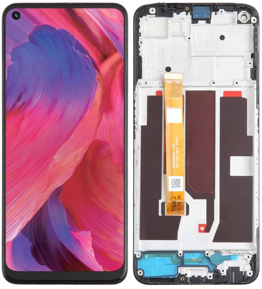Wyświetlacz LCD + ekran dotykowy OPPO A54 5G CPH2195 (Regenerowany) Ramka czarna