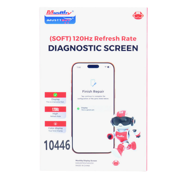 Wyświetlacz do iPhone 16 Pro Max 120Hz z taśmą Light Sensor Diagnostic