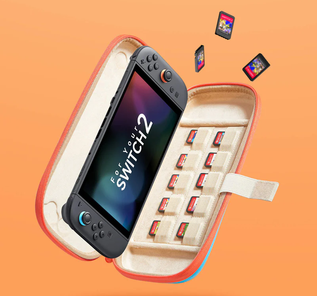 Niebieskie Etui Ultra-cienkie lekkie JSAUX do konsoli Nintendo Switch 2
