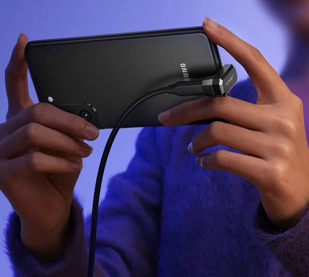 Przejściówka 180° USB-C męska do USB-C żeńskiej JSAUX 2szt. Srebrne