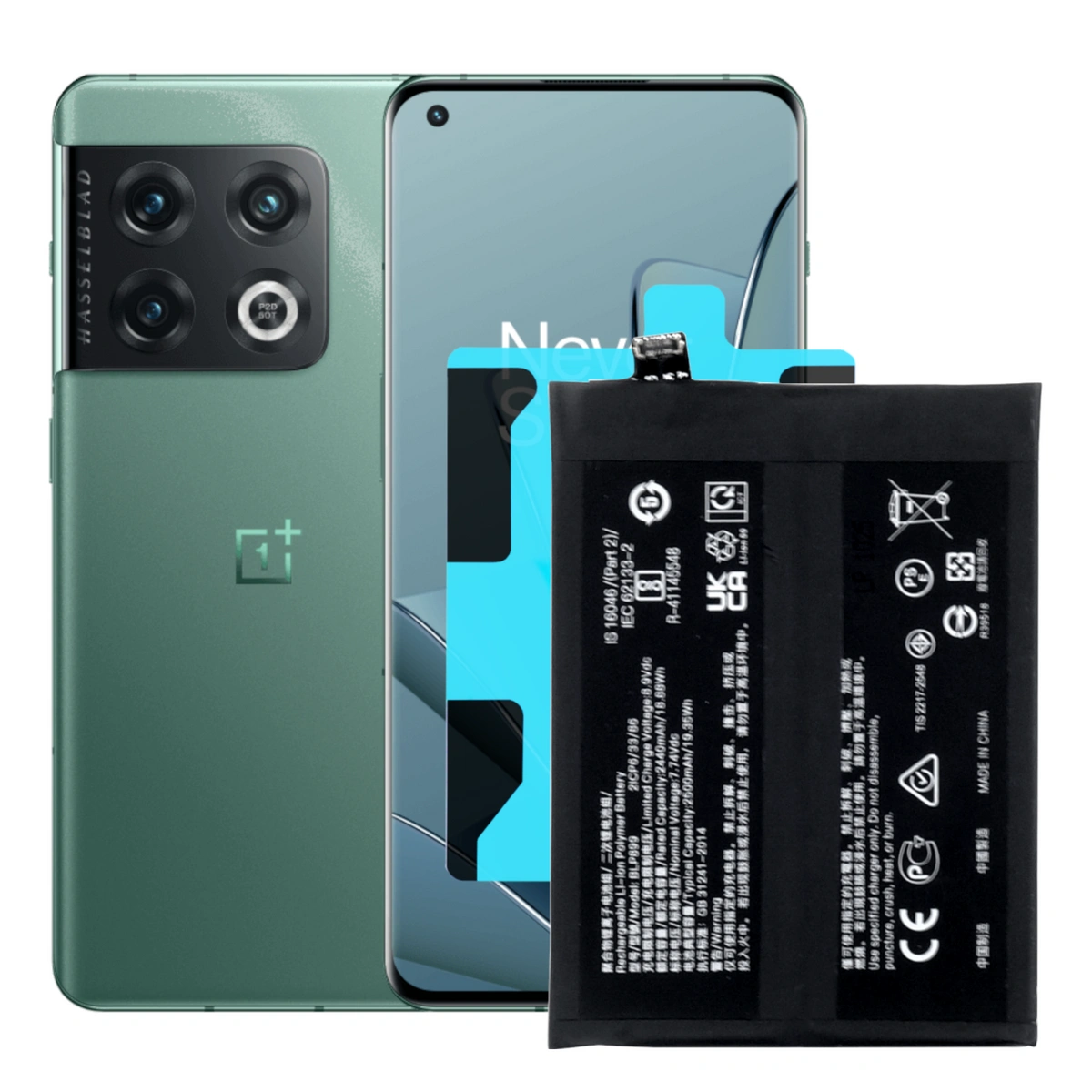 Bateria Akumulator do OnePlus 10 Pro BLP899 + Taśma montażowa Uszczelka