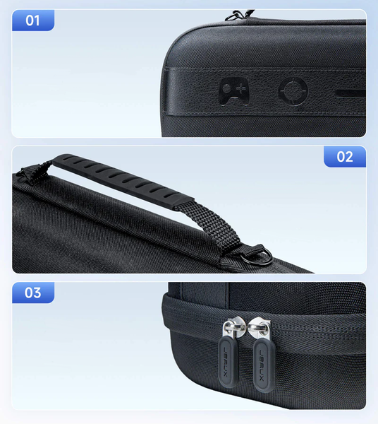 Przenośne Etui Mega Carry Case JSAUX do konsoli Nintendo Switch 2 Czarne
