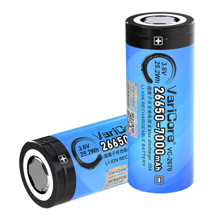 Akumulator bateria ogniwo VariCore VC-2670 26650 Li-ion 3.7V 7000mAh