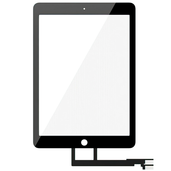 Szyba z dotykiem + Klej OCA (flexy OEM, miedź) do iPad Pro 9.7" A1673 / A1674 / A1675 czarny