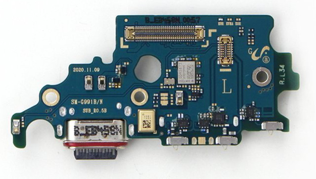 Oryginalne Gniazdo Ładowania z USB i SIM do Samsung Galaxy S21 SERVICE PACK