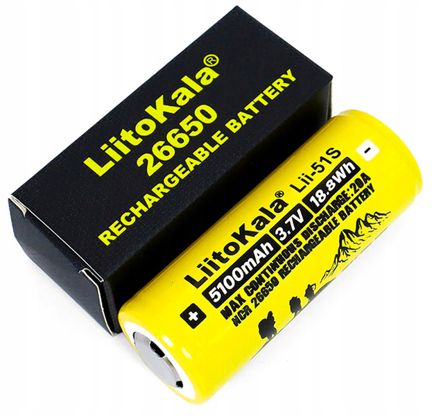 Akumulator bateria ogniwo LiitoKala Lii-51S 3.7 V 5100 mAh 26650