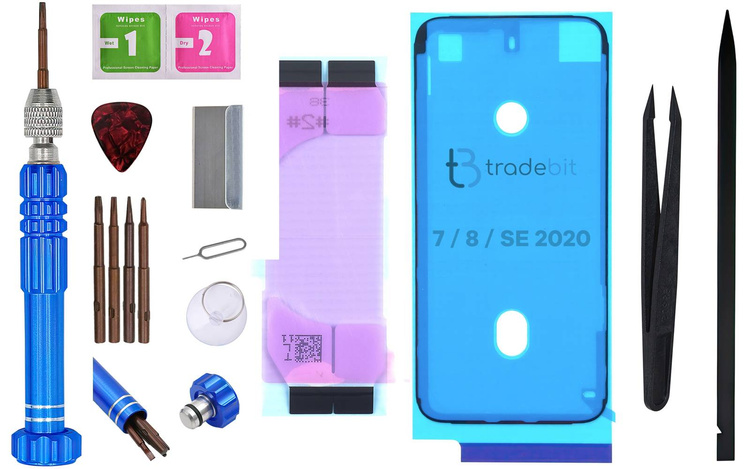 ZESTAW Bateria do Apple iPhone SE 2020 REPART 2220mAh większa pojemność + narzędzia + uszczelka pod ekran