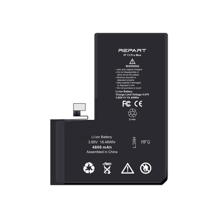 ZESTAW Bateria Akumulator do iPhone 13 Pro Max Większa pojemność 4800mAh REPART + narzędzia + uszczelka pod ekran