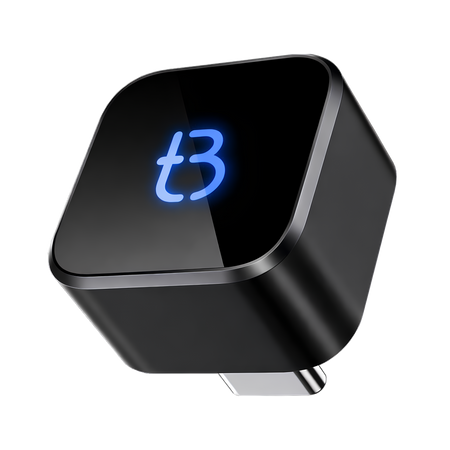 Bezprzewodowy Adapter Tradebit TB CUBE USB-C CarPlay / Android Auto Czarny