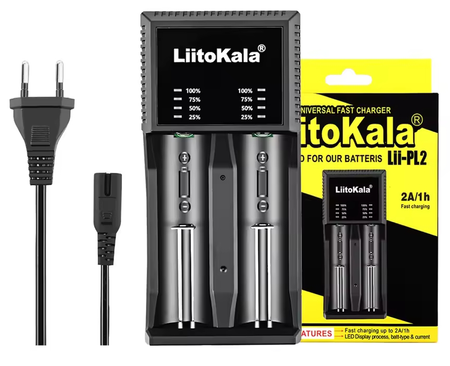Ładowarka uniwersalna do baterii akumulatorów AAA 18650 LiitoKala Lii-PL2