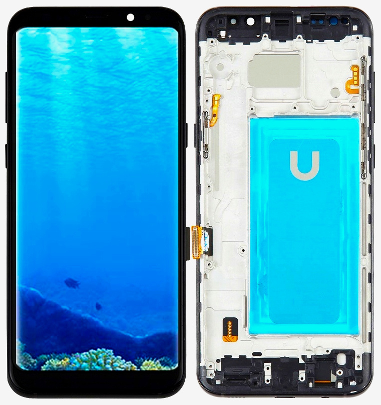 Wyświetlacz LCD + ekran dotykowy Samsung Galaxy S8 PLUS G955 G955F Incell Ramka czarna