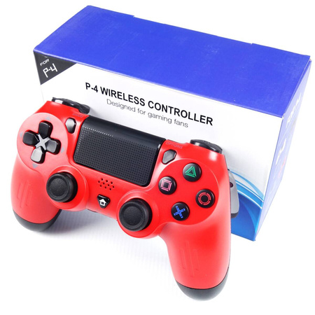 Bezprzewodowy Pad Kontroler do PS4 PlayStation 4 Funkcja Wibracji Czerwony