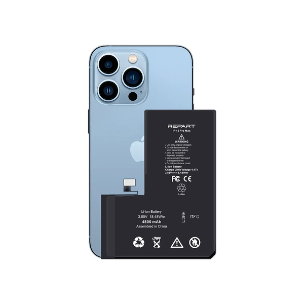 ZESTAW Bateria Akumulator do iPhone 13 Pro Max Większa pojemność 4800mAh REPART + narzędzia + uszczelka pod ekran