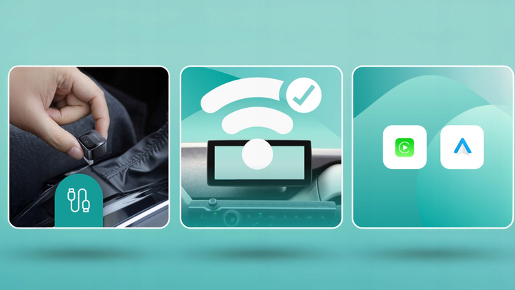 Adapter do Apple CarPlay Android Auto WiFI 6 BT 5.4 Ottocast Mini Core