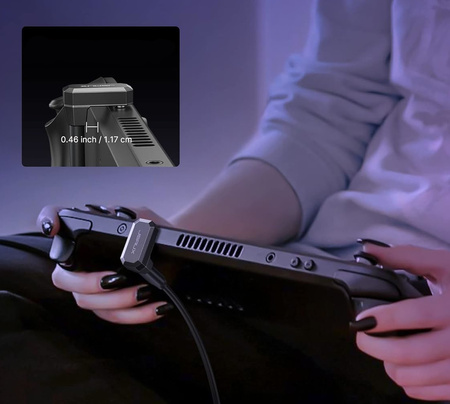 Przejściówka 180° USB-C męska do USB-C żeńskiej JSAUX 2szt. Srebrne