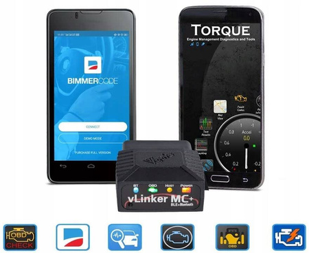 Interfejs Vgate vLinker MC+ Bluetooth 4.0 Bimmercode Forscan Android iOS