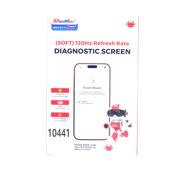 Wyświetlacz do Apple iPhone 15 Plus z taśmą Proximity Sensor Diagnostic