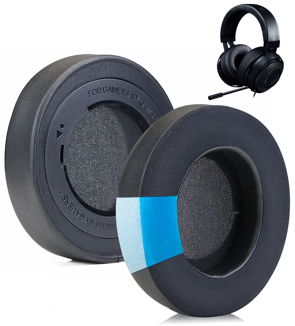 Nauszniki Pady Gąbki do RAZER KRAKEN PRO V2 7.1 Mobile ŻELOWE WYPEŁNIENIE