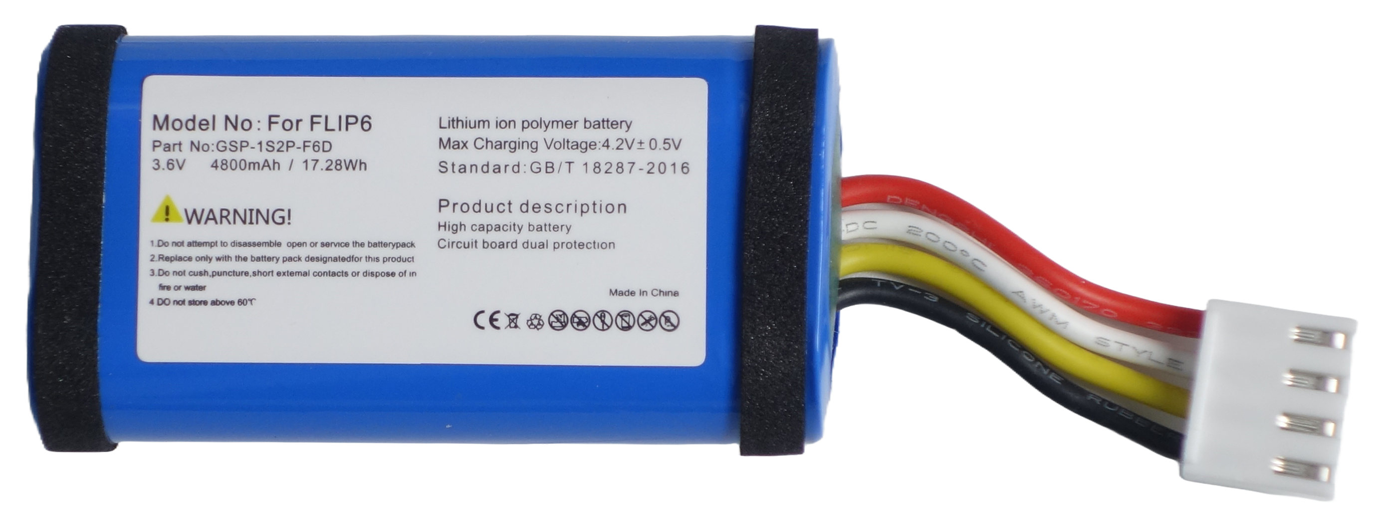 Bateria Akumulator do Głośnika  JBL FLIP 6 GSP-1S2P-F6D 4800mAh 3,7V