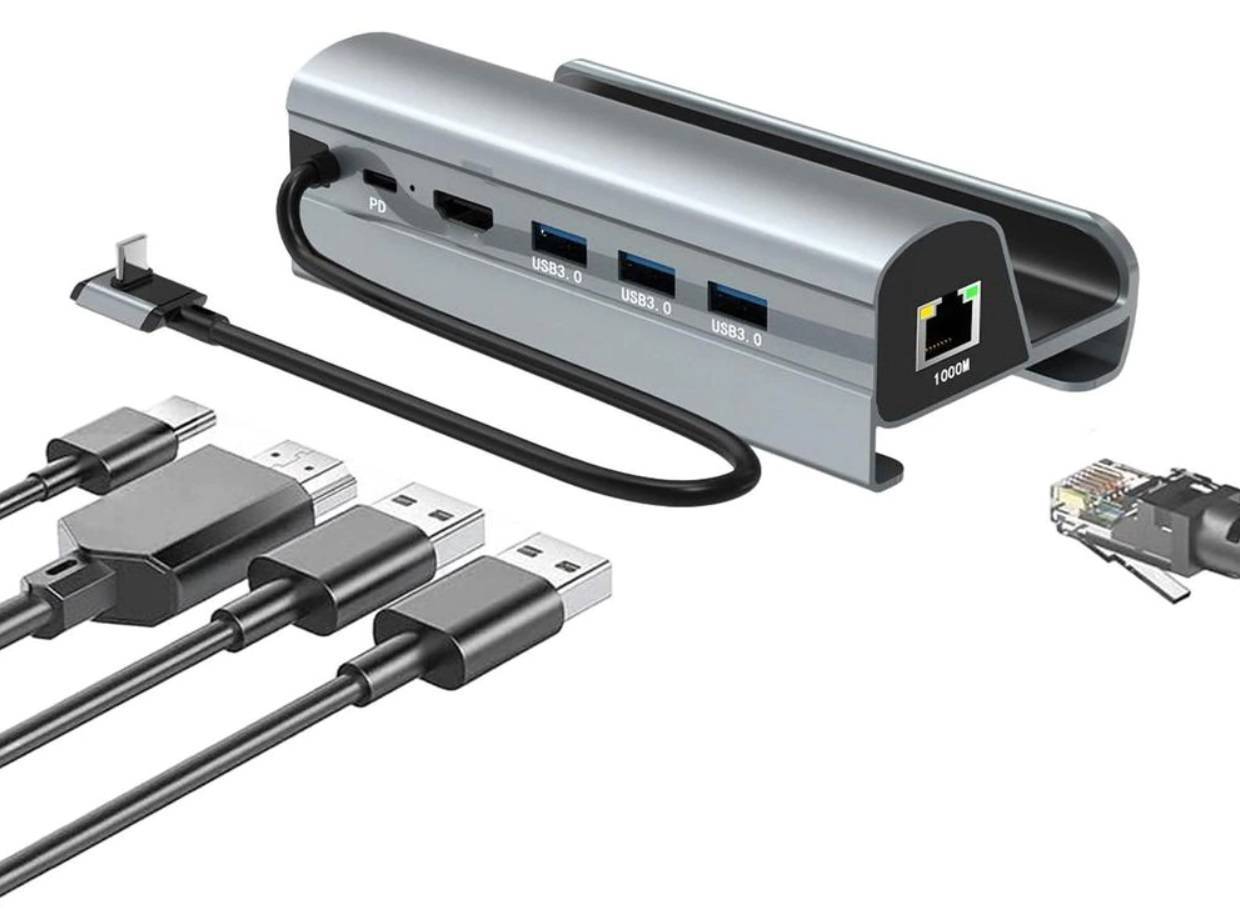 HUB USB-C do Steam Deck HDMI 4k 60Hz USB 3.0 PD