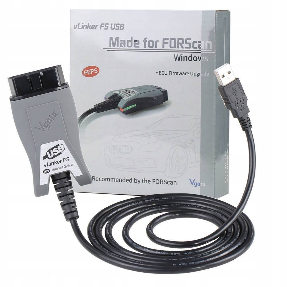 Interfejs diagnostyczny Vgate vLinker FS USB ForScan Ford FEPS MS CAN