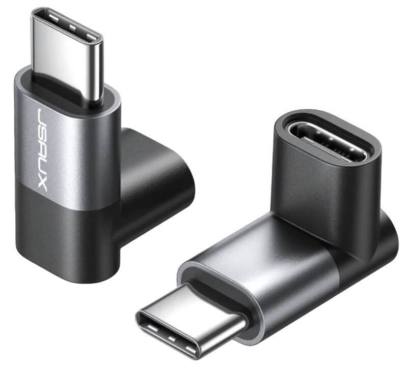 Kątowe złącze USB-C adapter JSAUX 90 Stopni męskie do konsoli Steam Deck tabletu