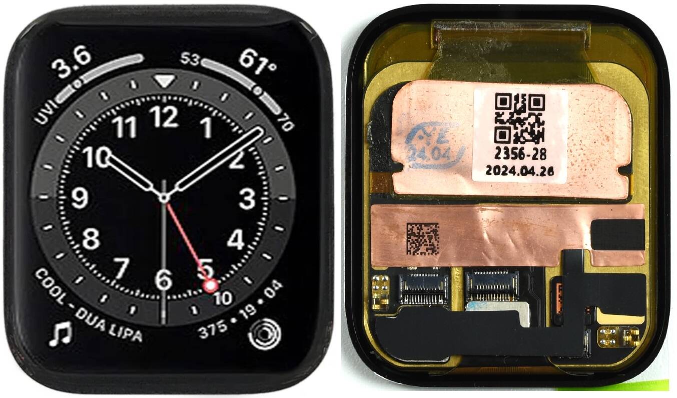 Oryginalny wyświetlacz do Apple Watch 6 44mm A2376 OEM OLED