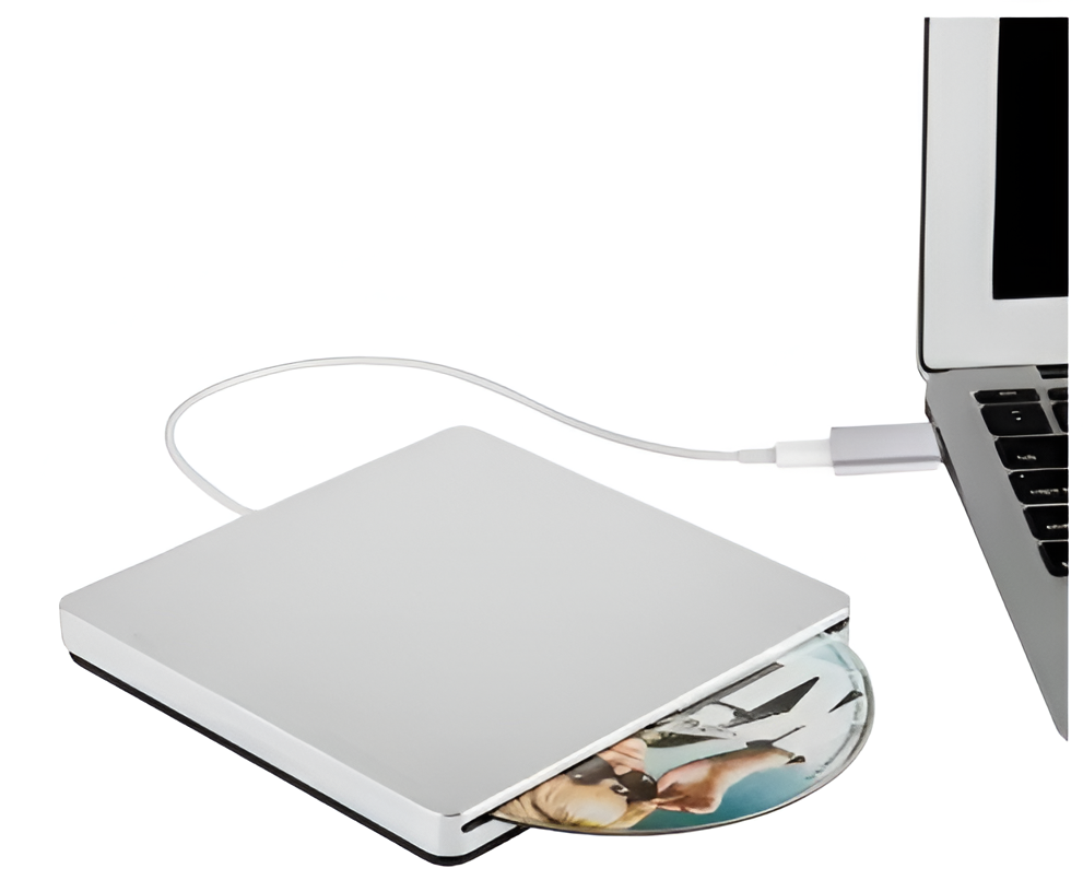 Przenośny Napęd CD/DVD współpracujący z Mac/Windows/Linux USB-C