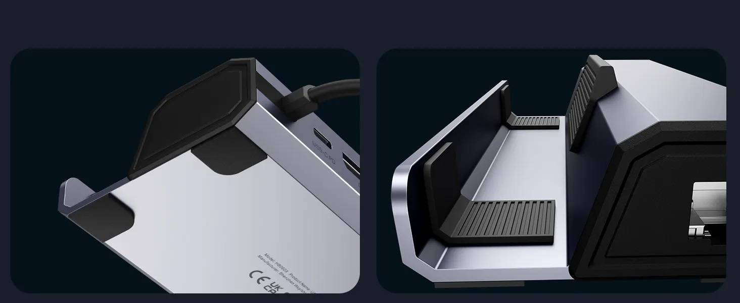 JSAUX Adapter HUB USBC HDMI 4K 60Hz Dispaly Port 4K 60Hz RJ45