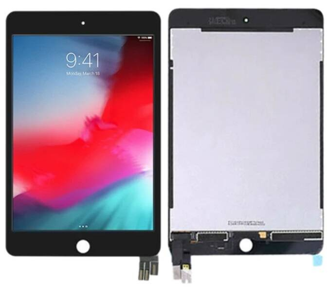 Kit Écran Complet (Vitre Tactile + LCD) Pour IPad Mini 5 Modèles A2133/A2124/A2125 - Noir - Neuf