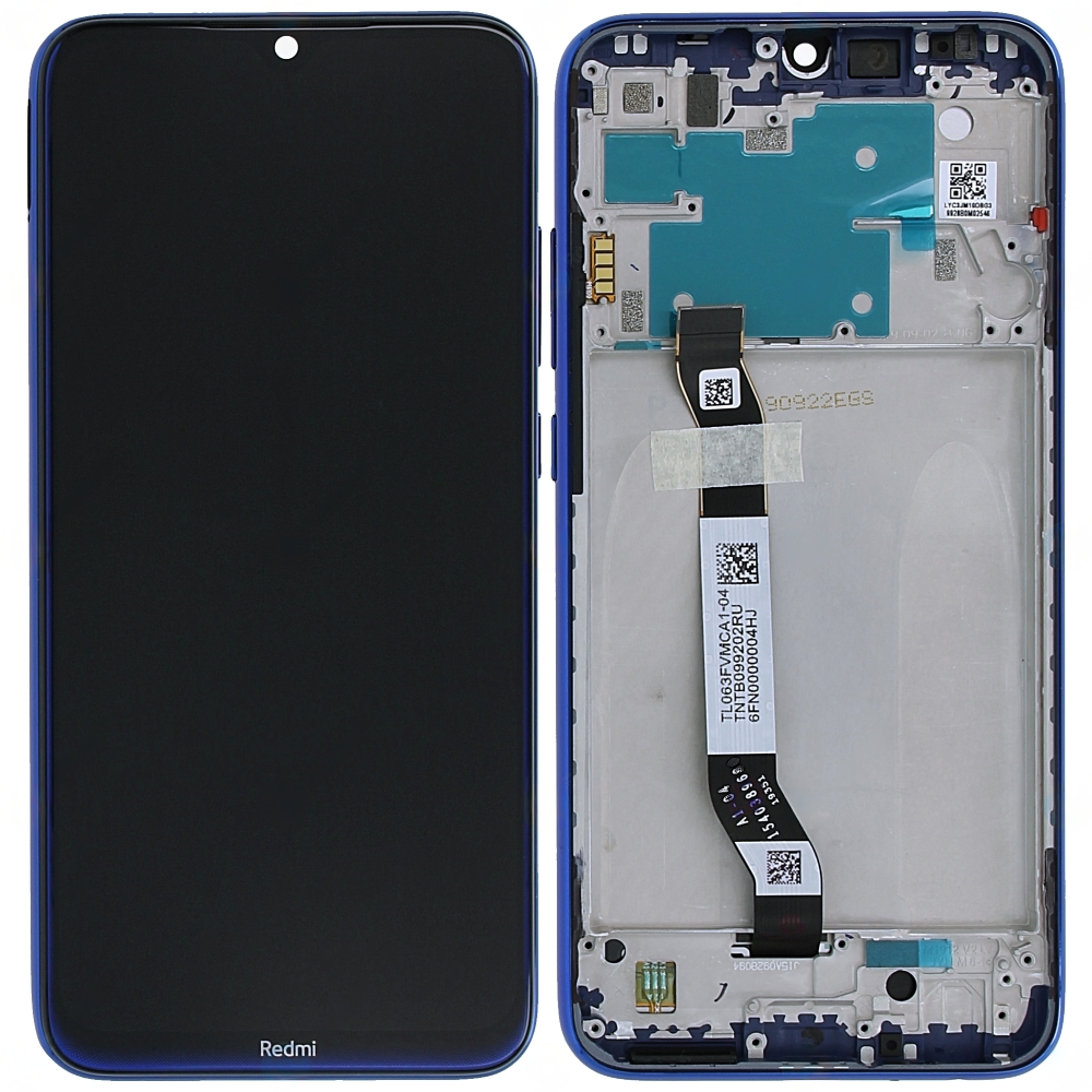 Custodia per Redmi Note 8 (2019/2021) M1908C3JH con protezione in vetro