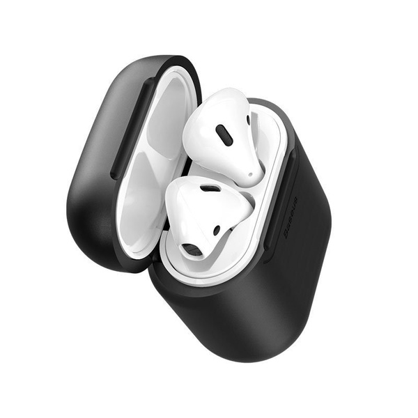 Baseus etui indukcyjne do słuchawek Apple AirPods CZARNY