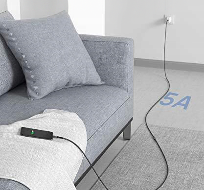 JSAUX Kabel Przejściówka Adapter USB-C Męski na USB-C Żeński 100W/5A 1M