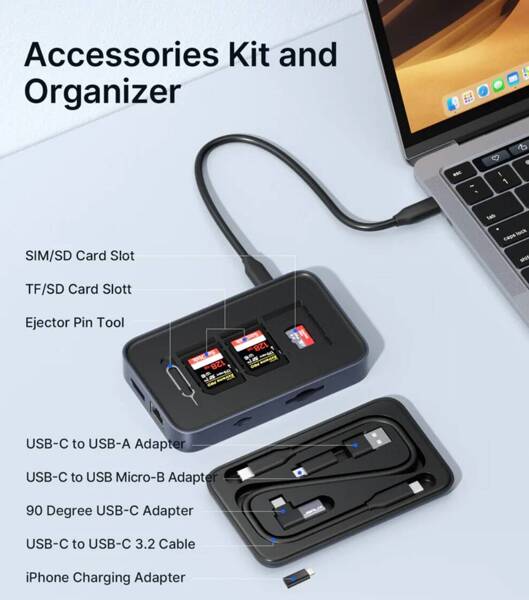 Jsaux Omnicase Pro Hub Usb C Hdmi K Hz Displayport Usb Pd W