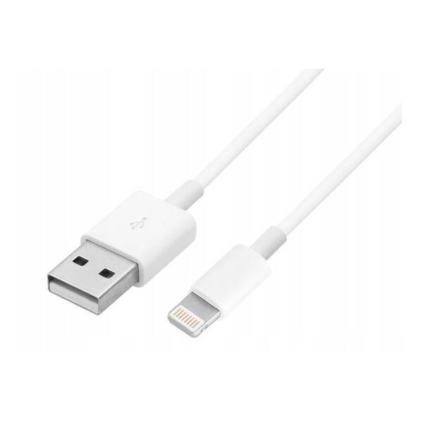 Kabel przewód USB-A - Lightning 1m 100W biały