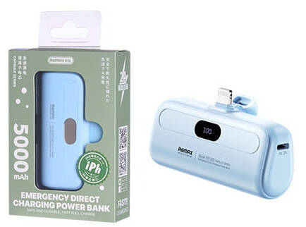 POWERBANK REMAX RPP-633 5000 mAh Lightning Szybkie Ładowanie 10W niebieski