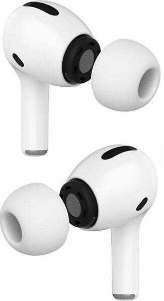 Silikonowe Gumki Douszne do Apple AirPods Pro GEN 1/2/3 Komplet (S, M, L) biały