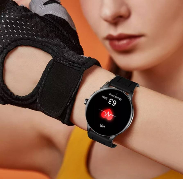 Smartwatch Zegarek Damski Różowy Ciśnienie Puls PL