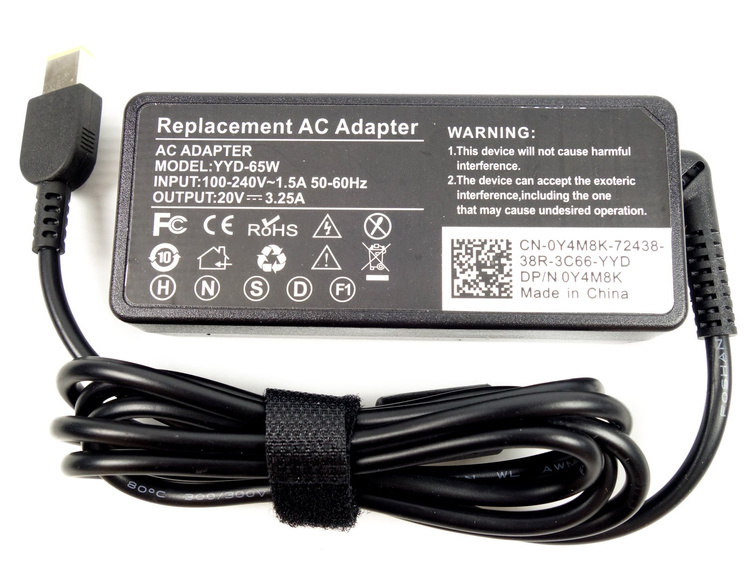 Zasilacz do laptopa LENOVO 65W 20V 3.25A USB