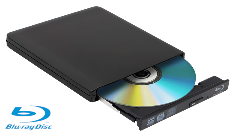 Zewnętrzny napęd Blu-ray DVD 4K 3D USB 3.0 BD/CD/DVD do Windows//Mac OS/Linux