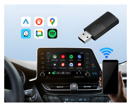 Bezprzewodowy Adapter Mini USB 2w1 TRADEBIT do CarPlay / Android Auto