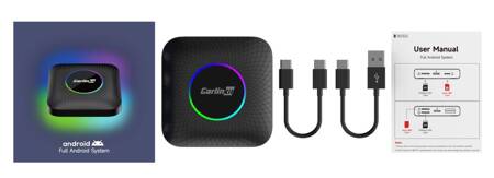 Carlinkit TBox Ambient LED Android 13.0 - 4G/64G Bezprzewodowy Apple Carplay Android Auto / Karta SIM SD