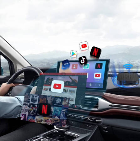 Carlinkit Tbox Basic Android 11 - 2G/16G Bezprzewodowy Apple Carplay Android Auto / Karta SD